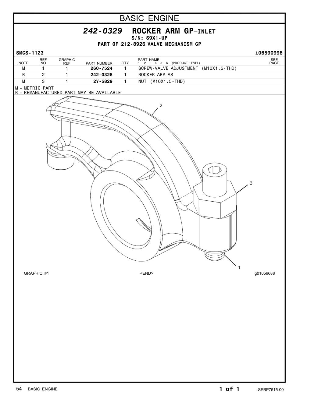 242-0328 - ROCKER ARM AS