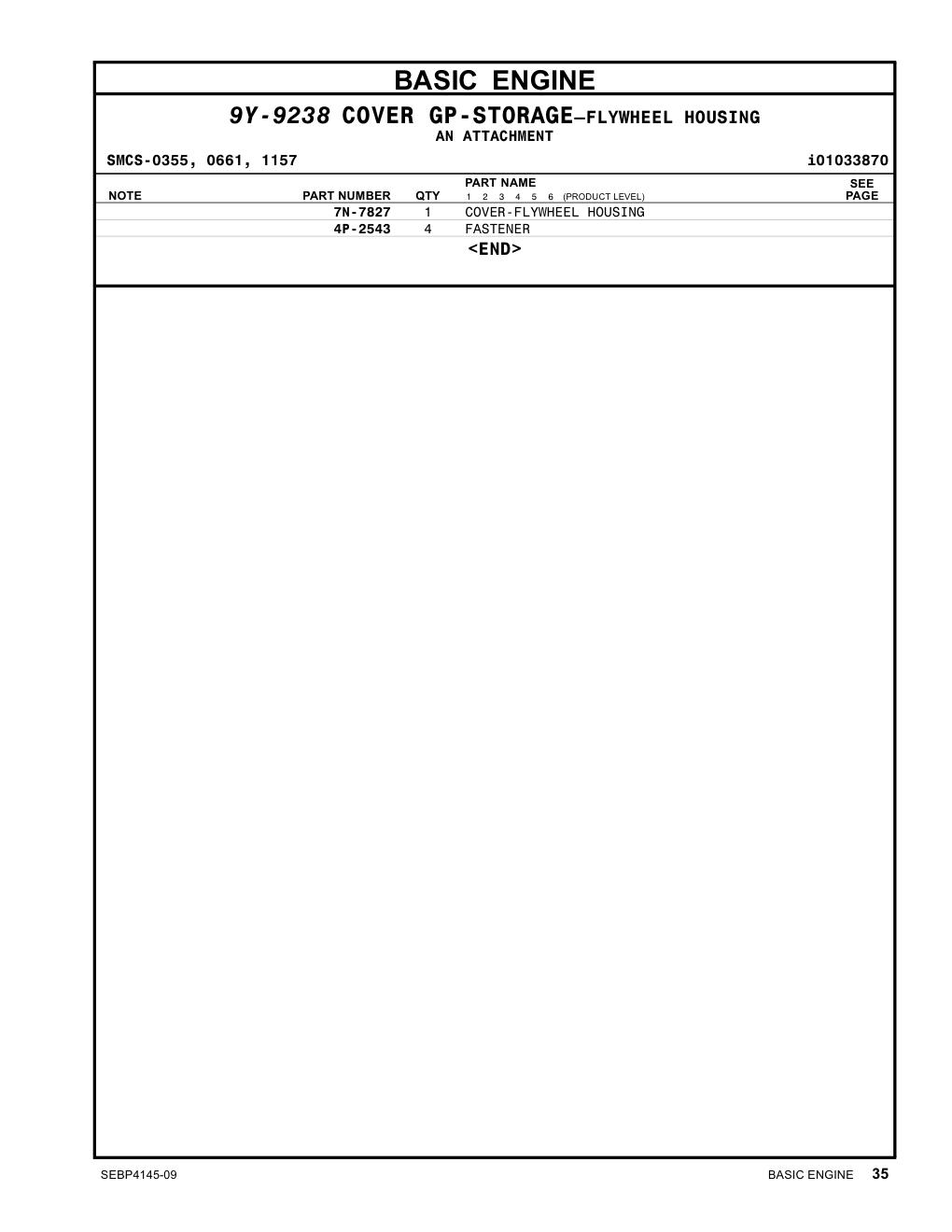 7N-7827 - COVER-FLYWHEEL HOUSING