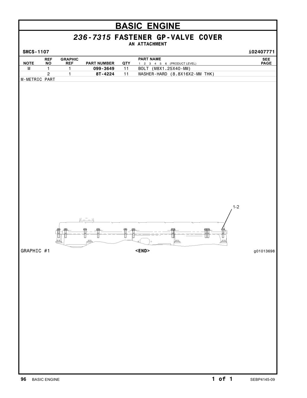 099-3649 - BOLT (M8X1.25X40-MM)