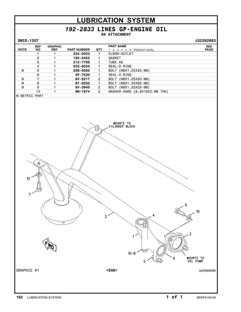212-7799 TUBE AS CAT parts manual diagram