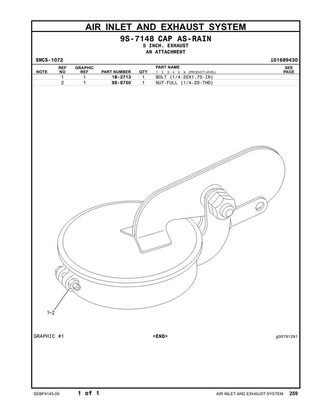 9S-8750 - NUT-FULL (1/4-20-THD)