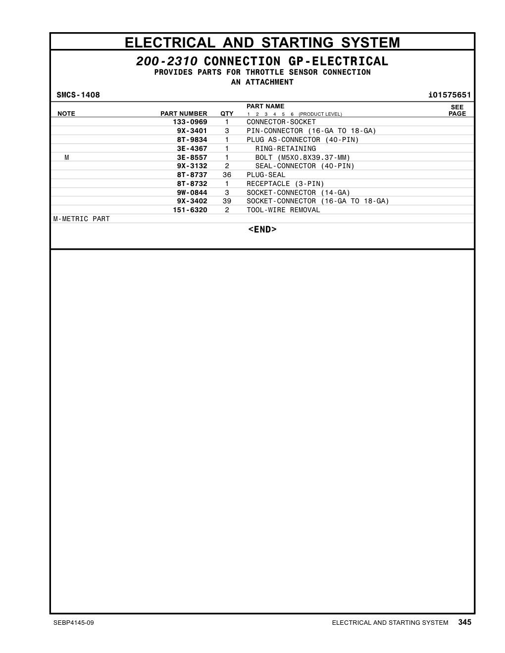 8T-9834 - PLUG AS-CONNECTOR (40-PIN)