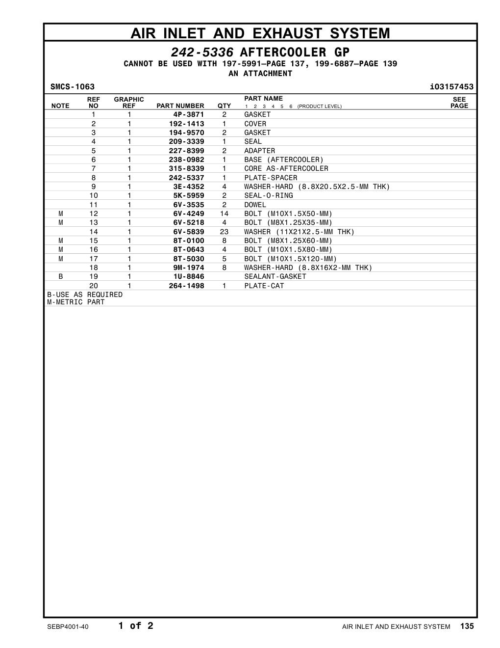 209-3339 SEAL CAT parts manual diagram