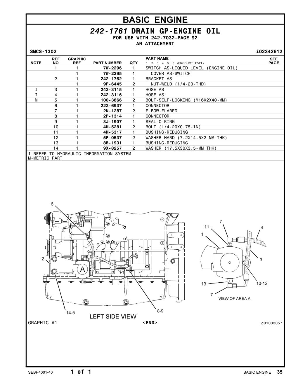 242-1762 BRACKET AS CAT parts manual diagram