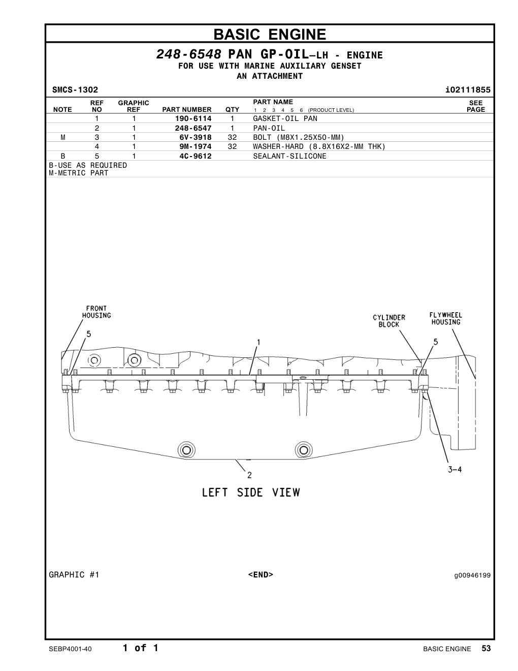 248-6547 PAN-OIL CAT parts manual diagram