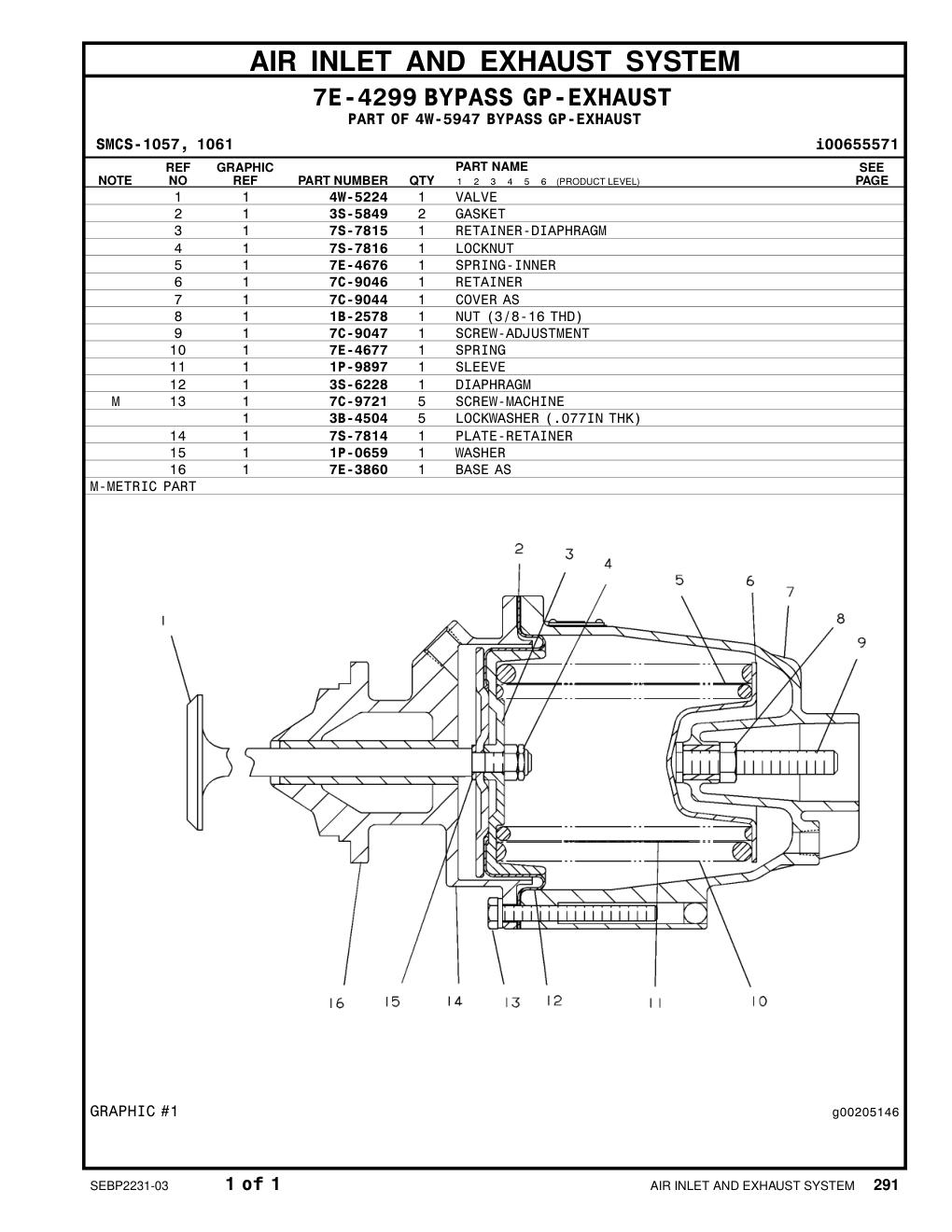 7E-3860 BASE AS CAT parts manual diagram