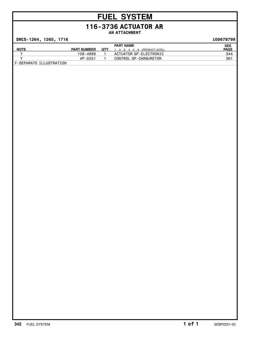 4P-5251 - CONTROL GP-CARBURETOR