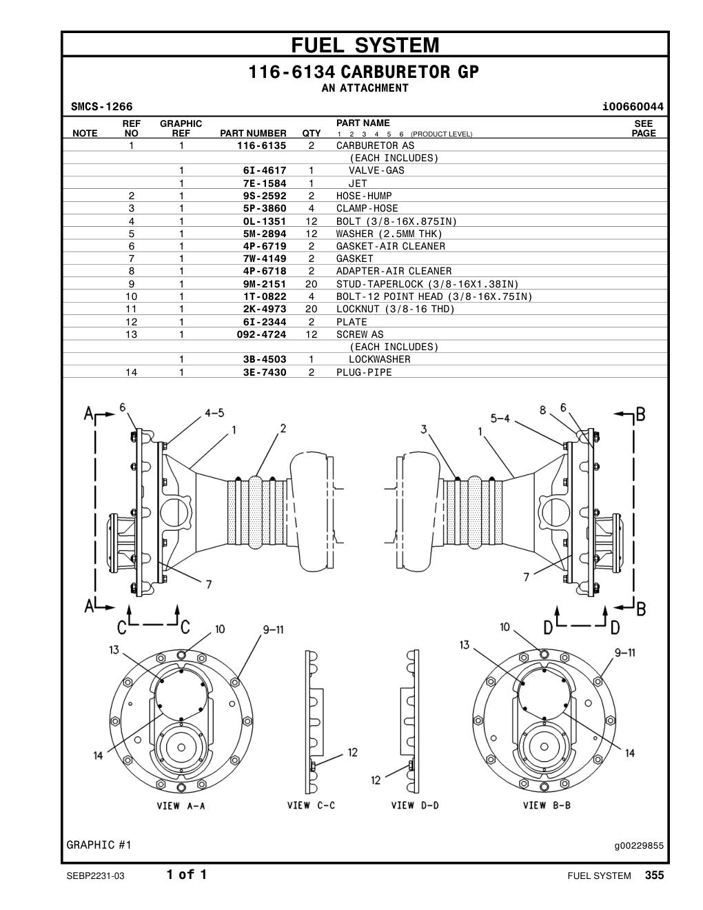 7E-1584 JET CAT parts manual diagram