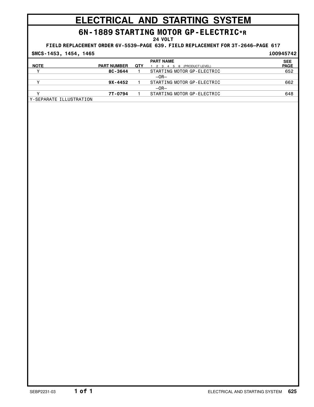 7T-0794 - STARTING MOTOR GP-ELECTRIC