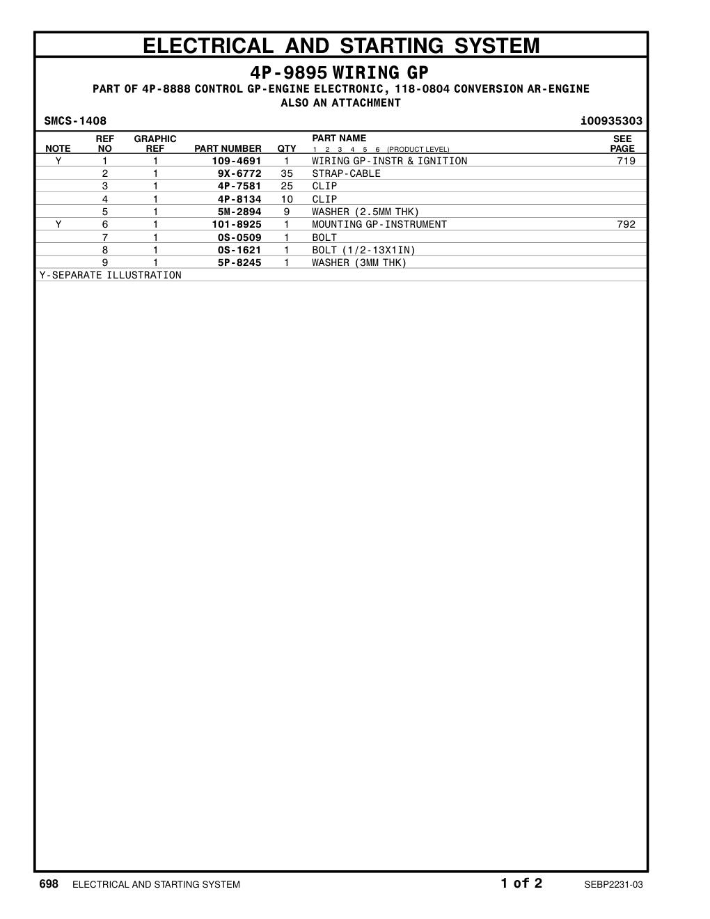 101-8925 - MOUNTING GP-INSTRUMENT