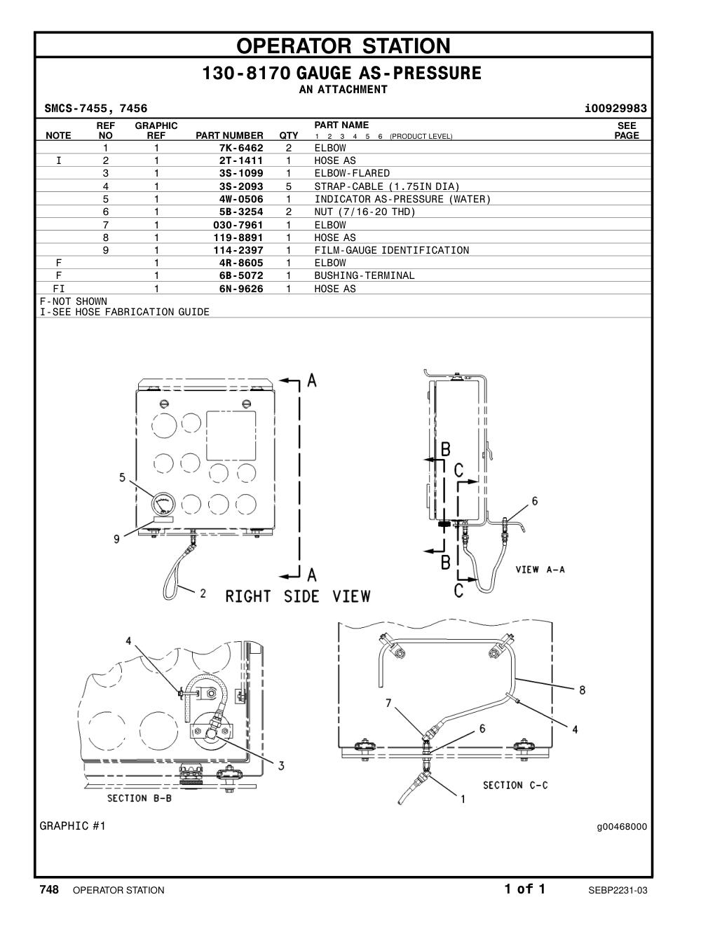 114-2397 FILM-GAUGE IDENTIFICATION CAT parts manual diagram