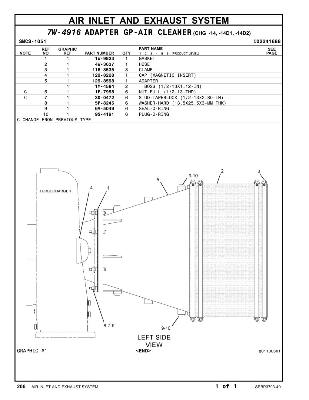 3D-0472 - STUD-TAPERLOCK (1/2-13X2.80-IN)