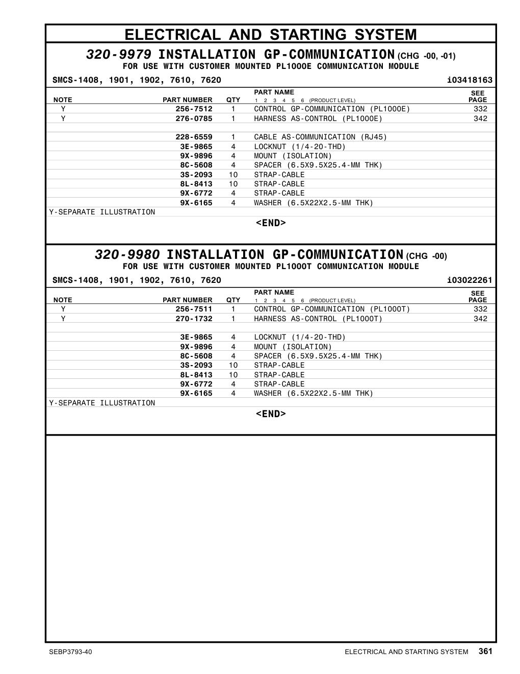 276-0785 - HARNESS AS-CONTROL (PL1000E)