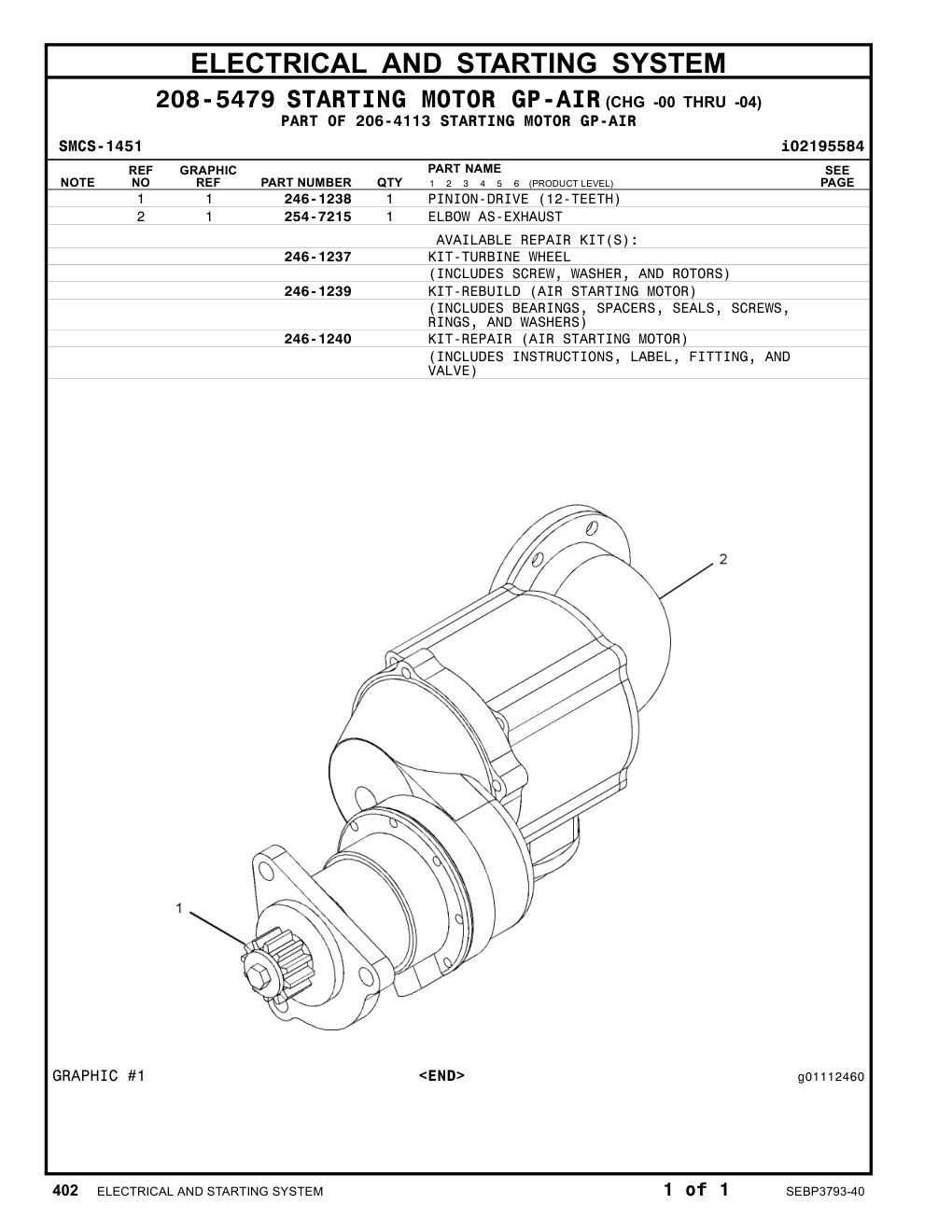 254-7215 ELBOW AS-EXHAUST CAT parts manual diagram