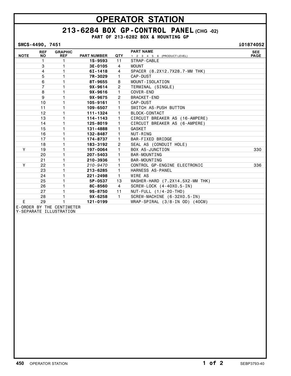 210-9470 - CONTROL GP-ENGINE ELECTRONIC