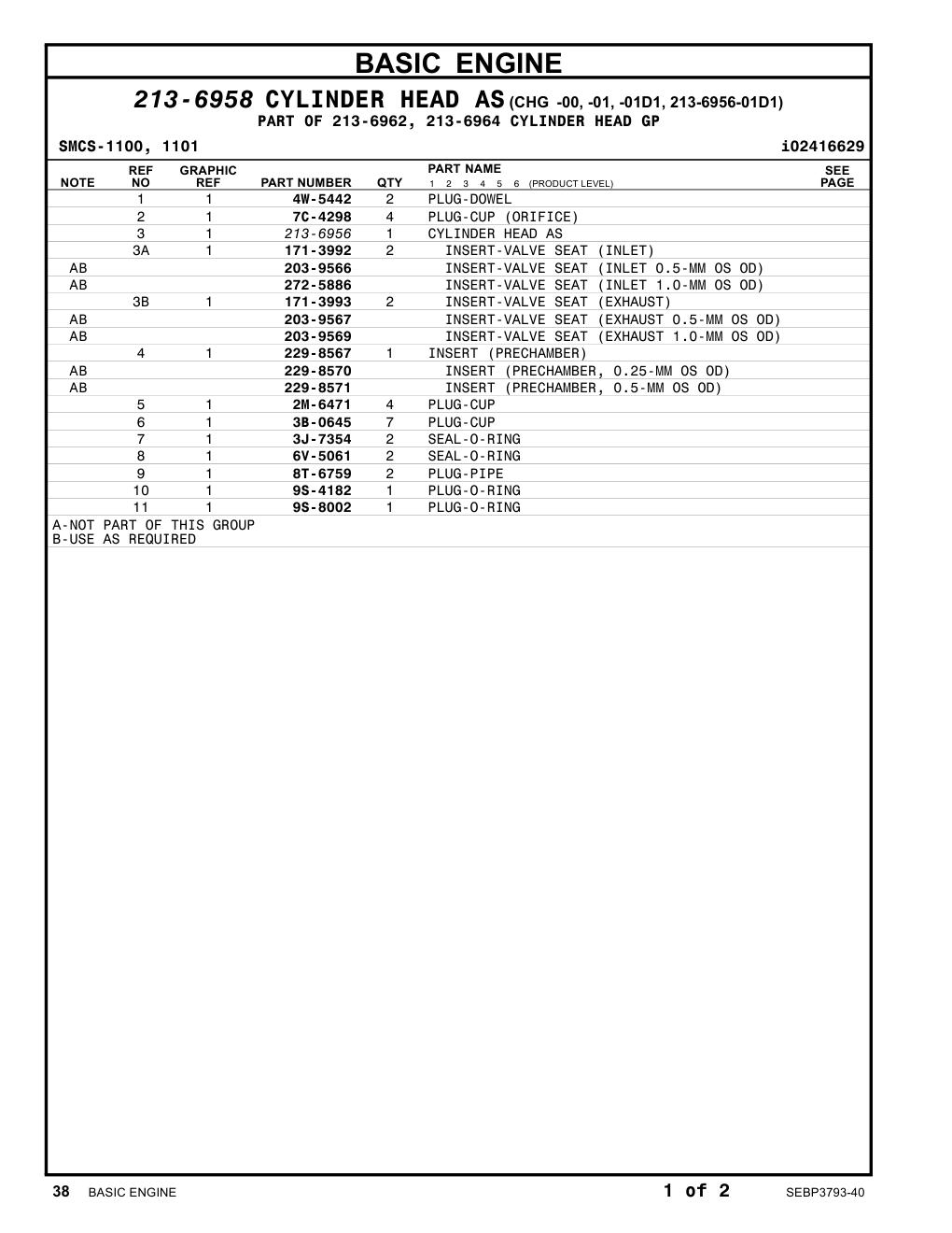 7C-4298 PLUG-CUP (ORIFICE) CAT parts manual diagram