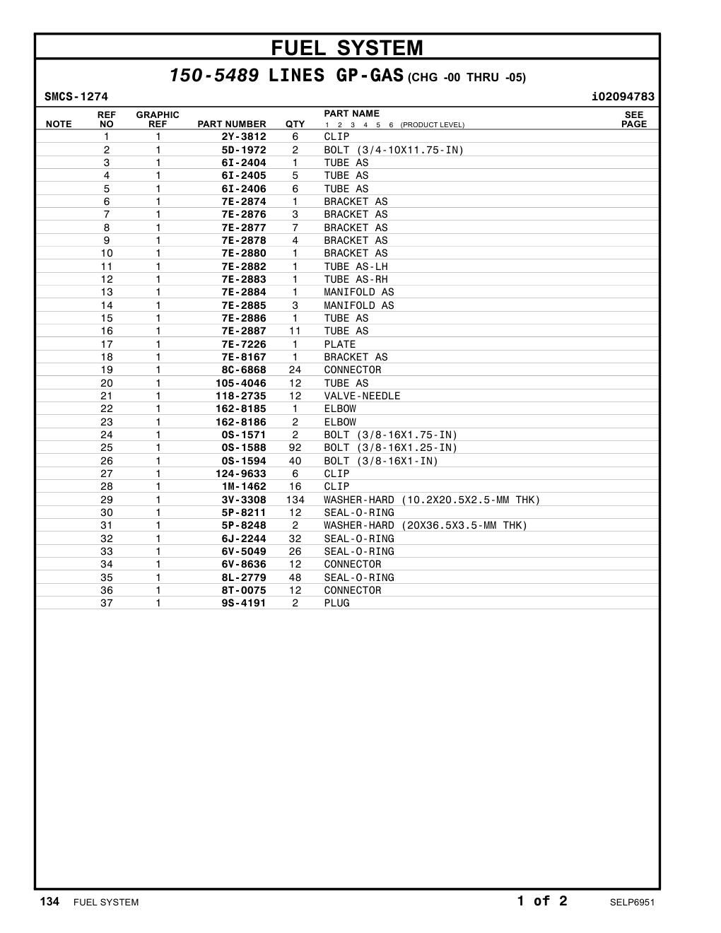 6I-2406 TUBE AS CAT parts manual diagram