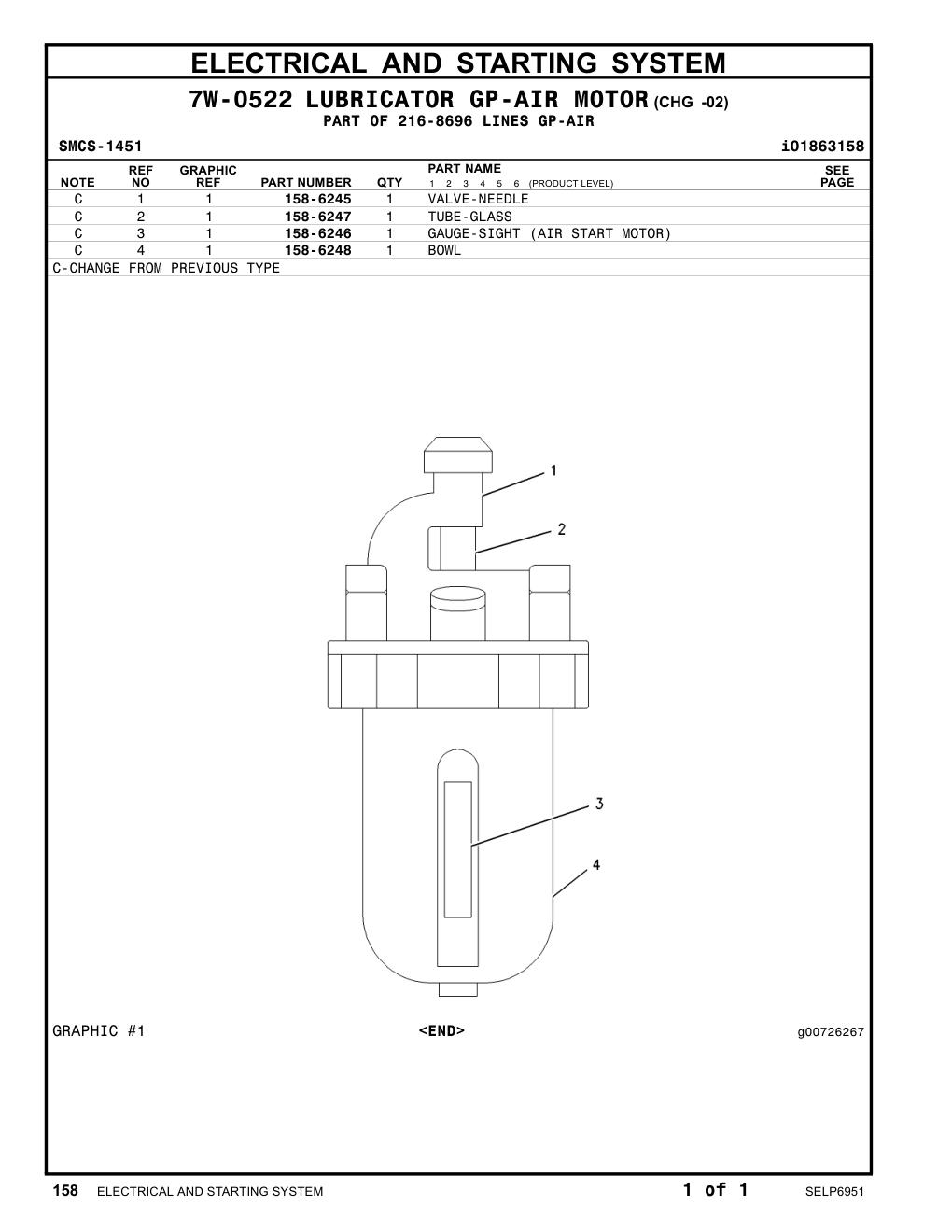 158-6245 - VALVE-NEEDLE