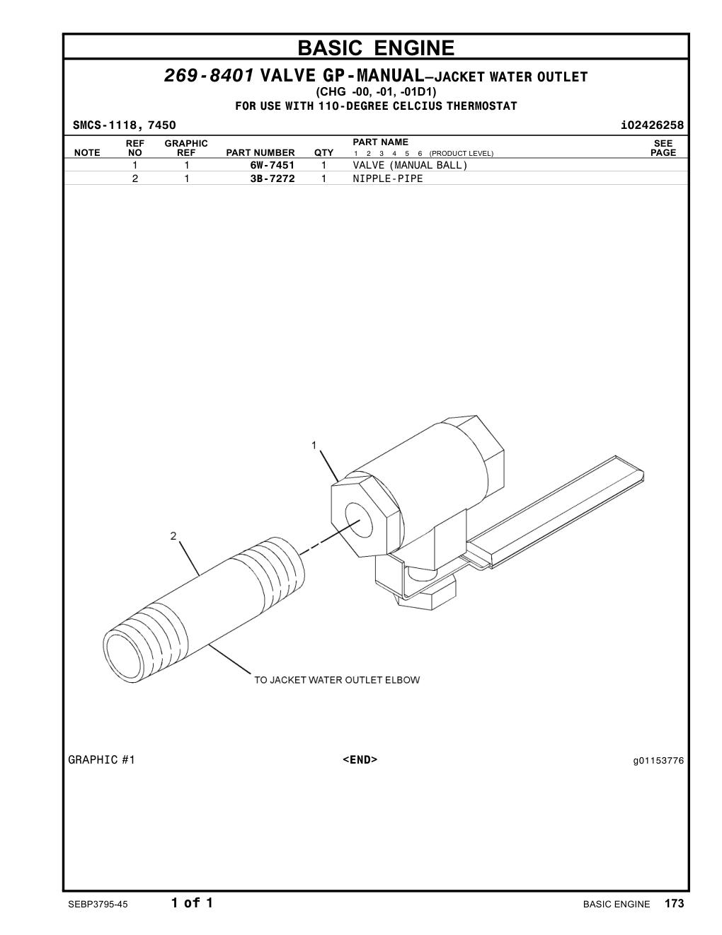 6W-7451 VALVE(MANUALBALL) CAT parts manual diagram