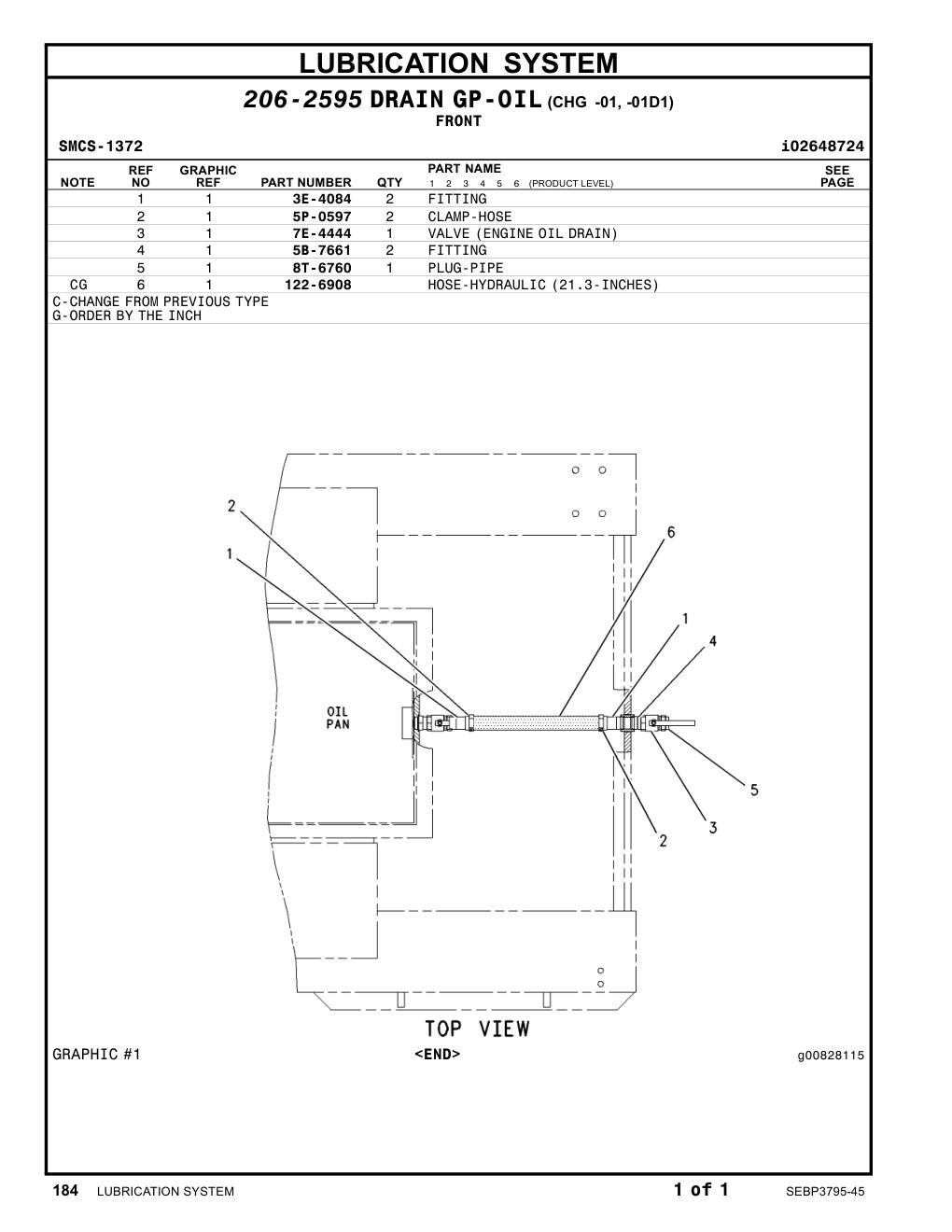 122-6908 - HOSE-HYDRAULIC (21.3-INCHES)