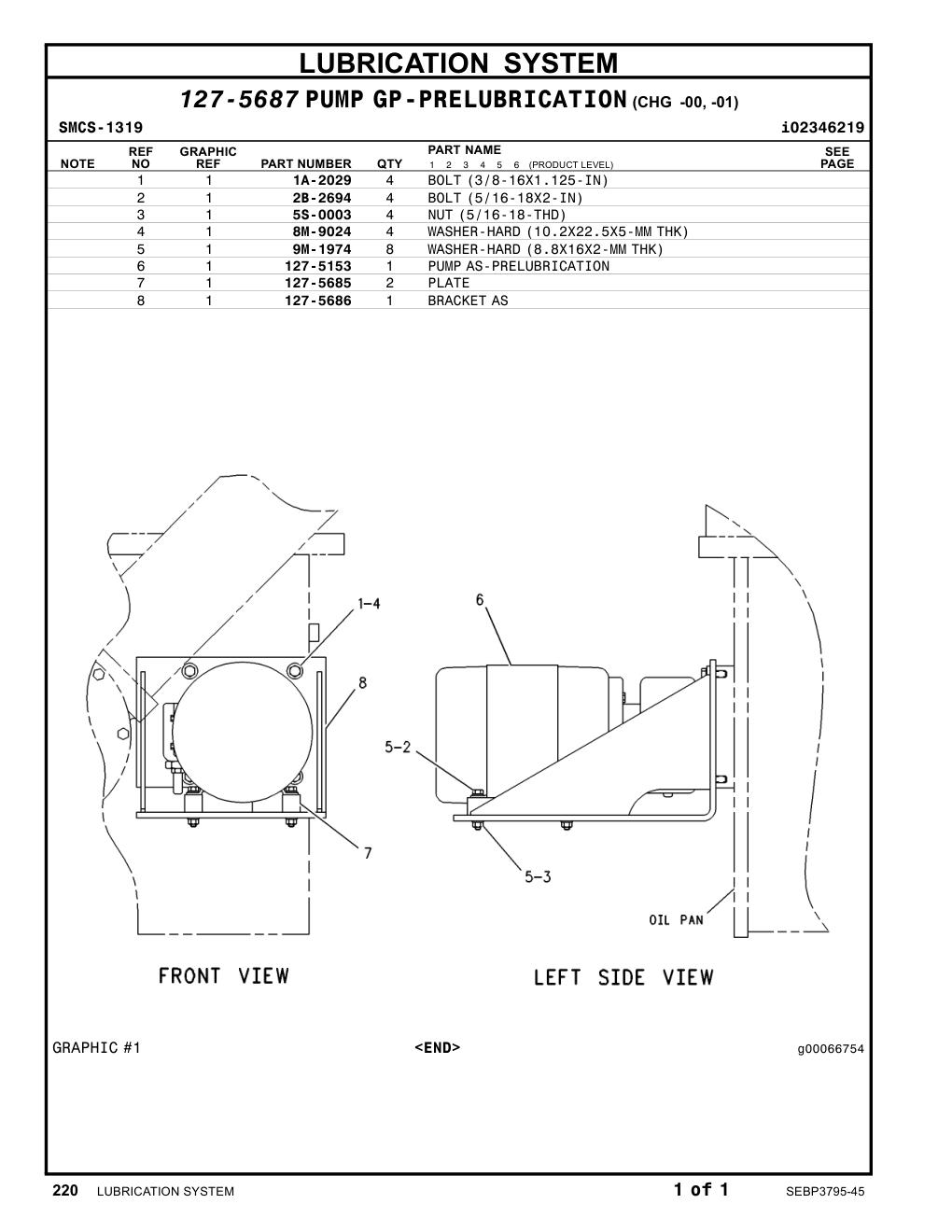 127-5686 BRACKET AS CAT parts manual diagram