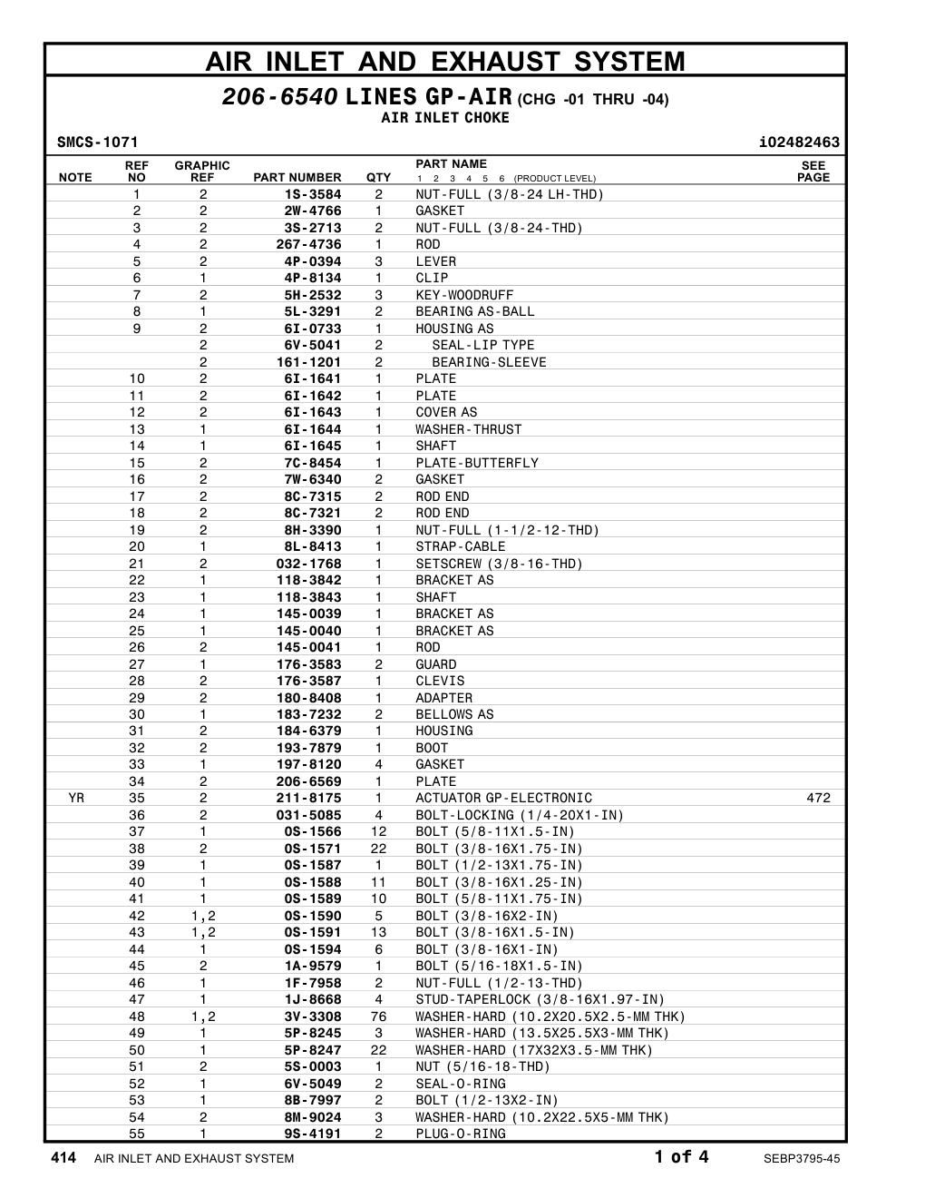267-4736 ROD CAT parts manual diagram
