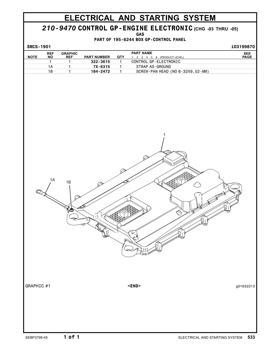 322-3615 - CONTROL GP-ELECTRONIC