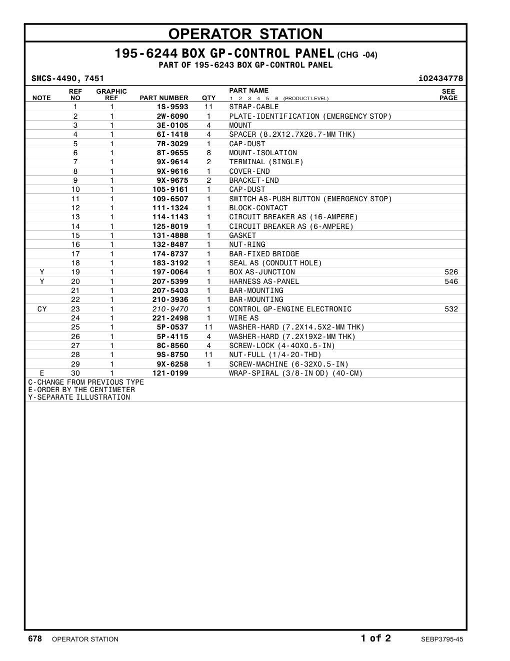 210-9470 - CONTROL GP-ENGINE ELECTRONIC
