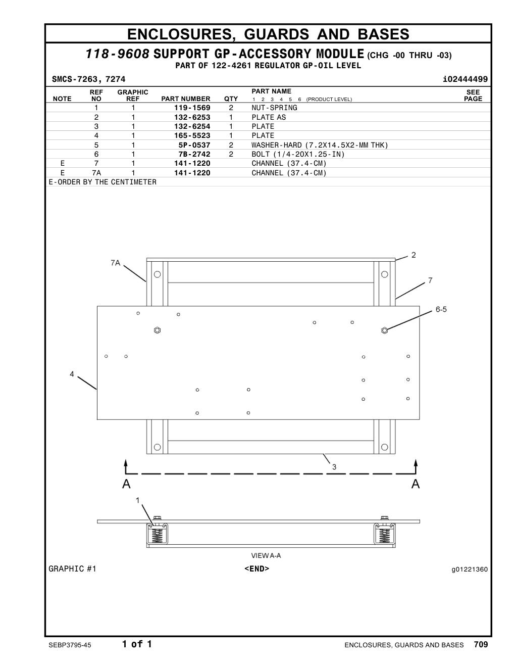 132-6253 PLATEAS CAT parts manual diagram