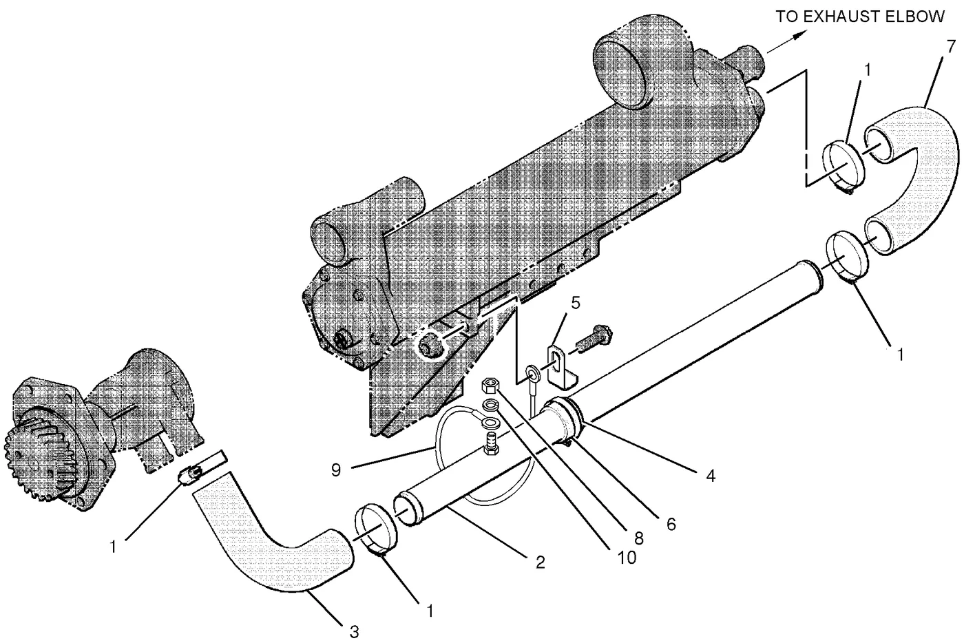 3056 · COOLING SYSTEM · 210-6523 CAT parts diagram