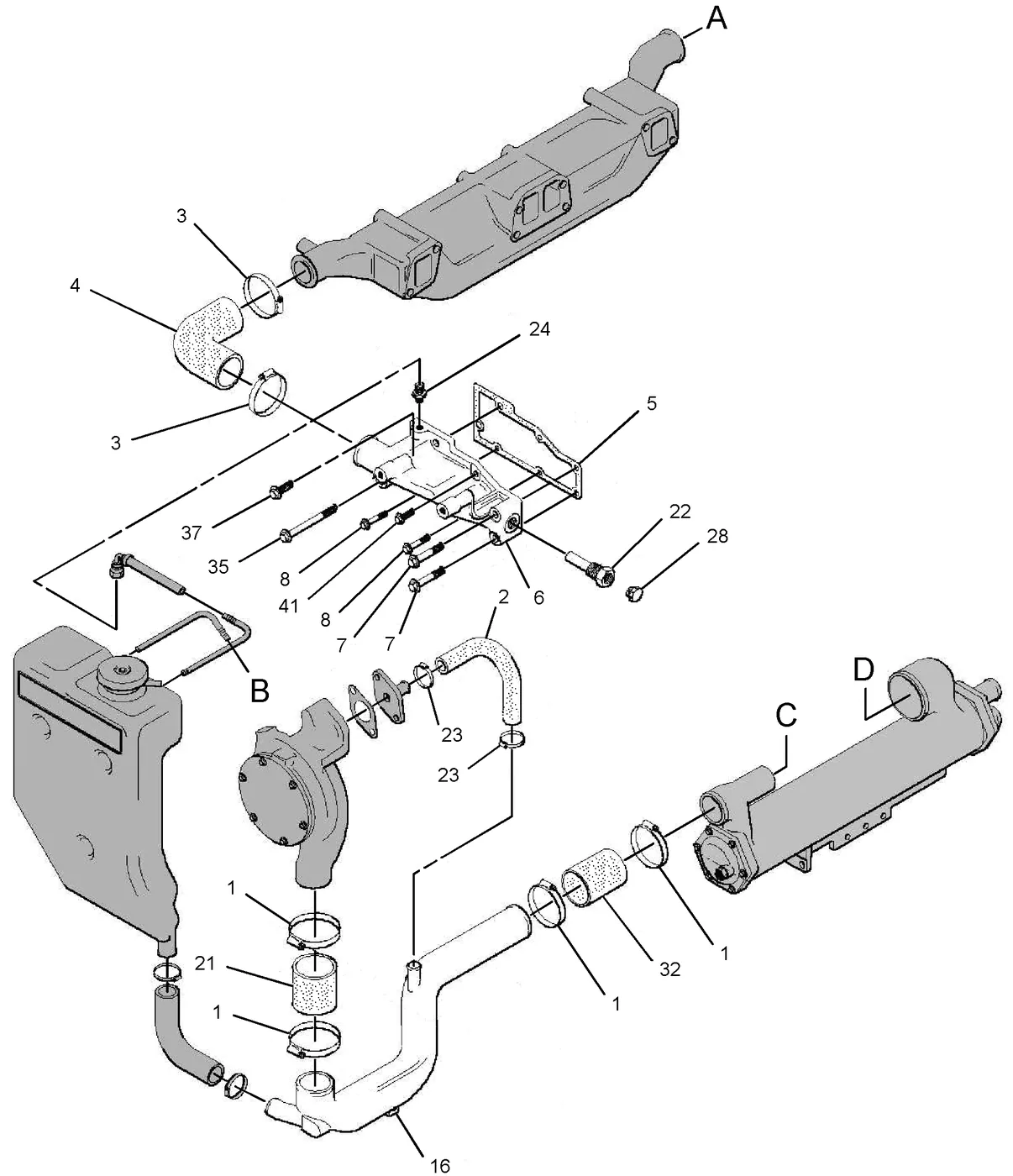 3056 · COOLING SYSTEM · 239-0647 CAT parts diagram