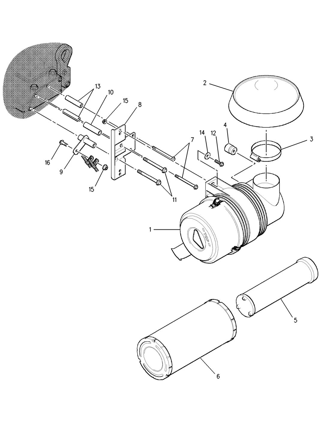 3056 · AIR INLET AND EXHAUST SYSTEM · 212-4457 CAT parts diagram