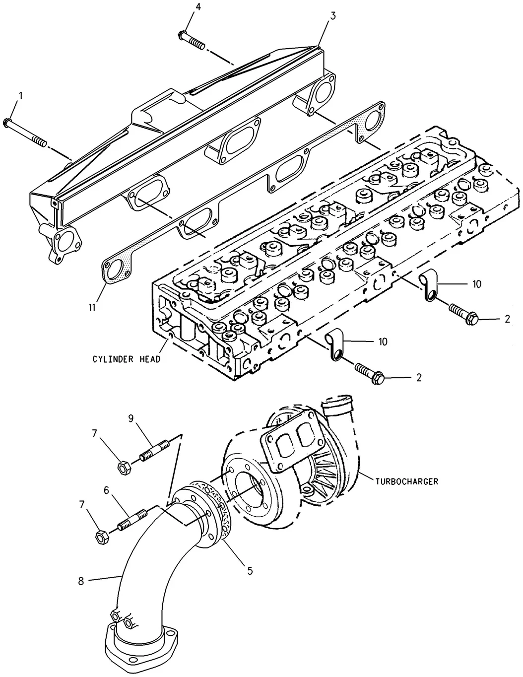 3056 · AIR INLET AND EXHAUST SYSTEM · 214-6095 CAT parts diagram