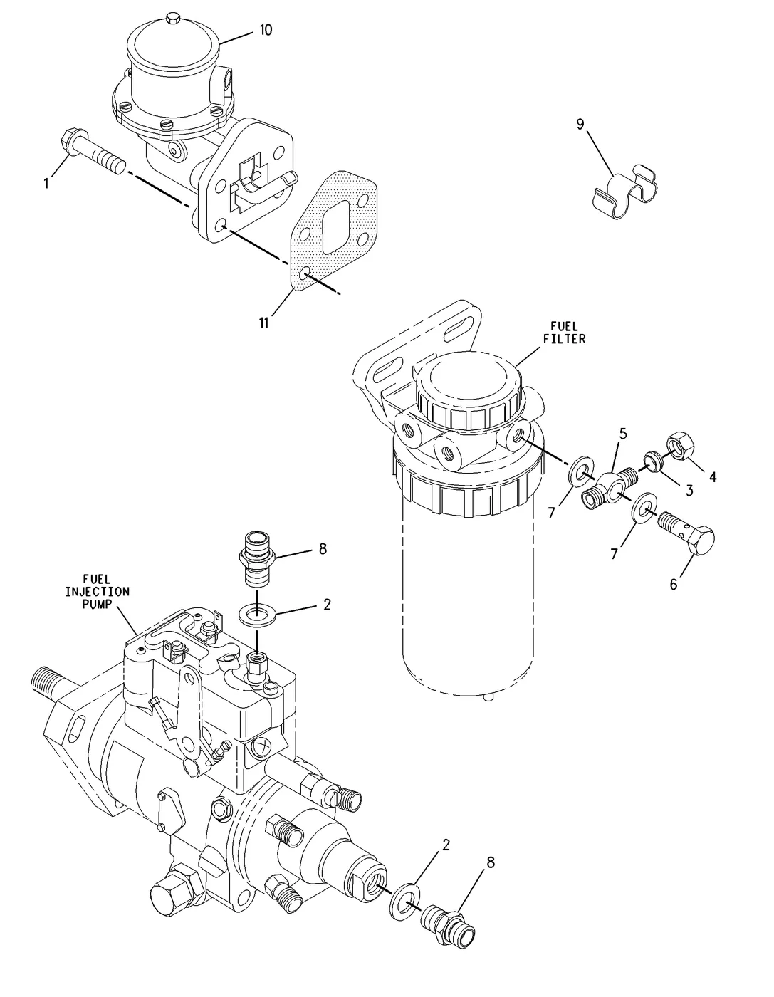 3056 · FUEL SYSTEM · 214-6378 CAT parts diagram
