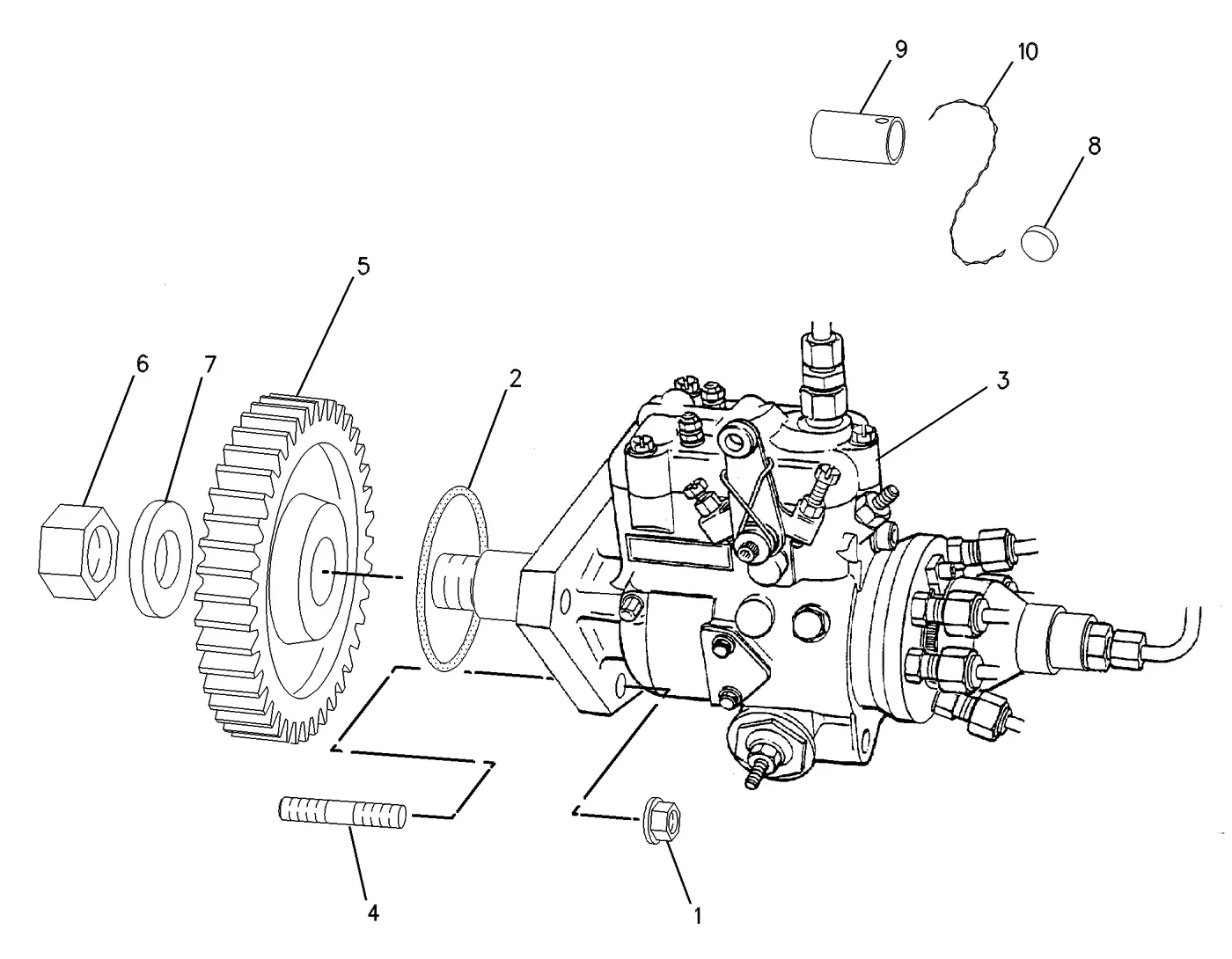 3056 · FUEL SYSTEM · 107-2560 CAT parts diagram