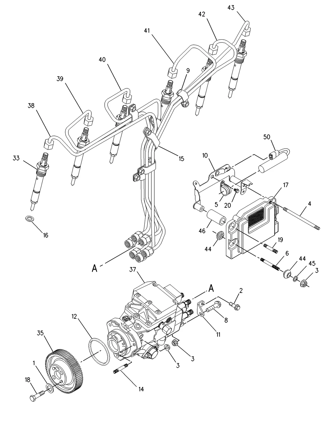 3056E · FUEL SYSTEM · 217-0109 CAT parts diagram