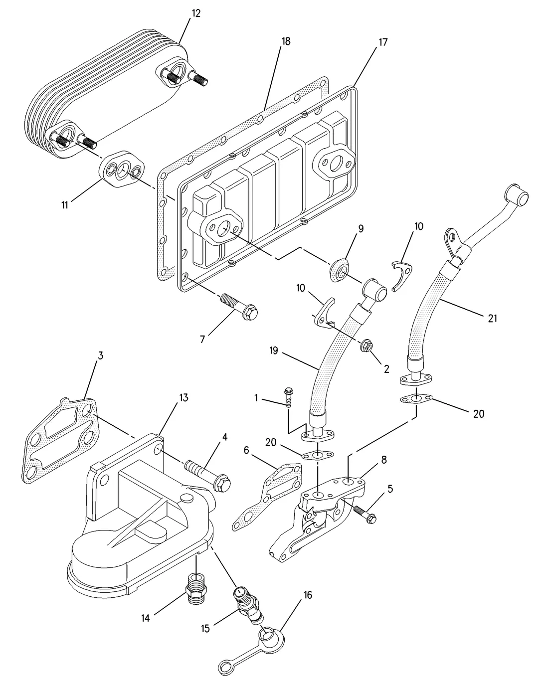 3056E · COOLING SYSTEM · 216-9648 CAT parts diagram
