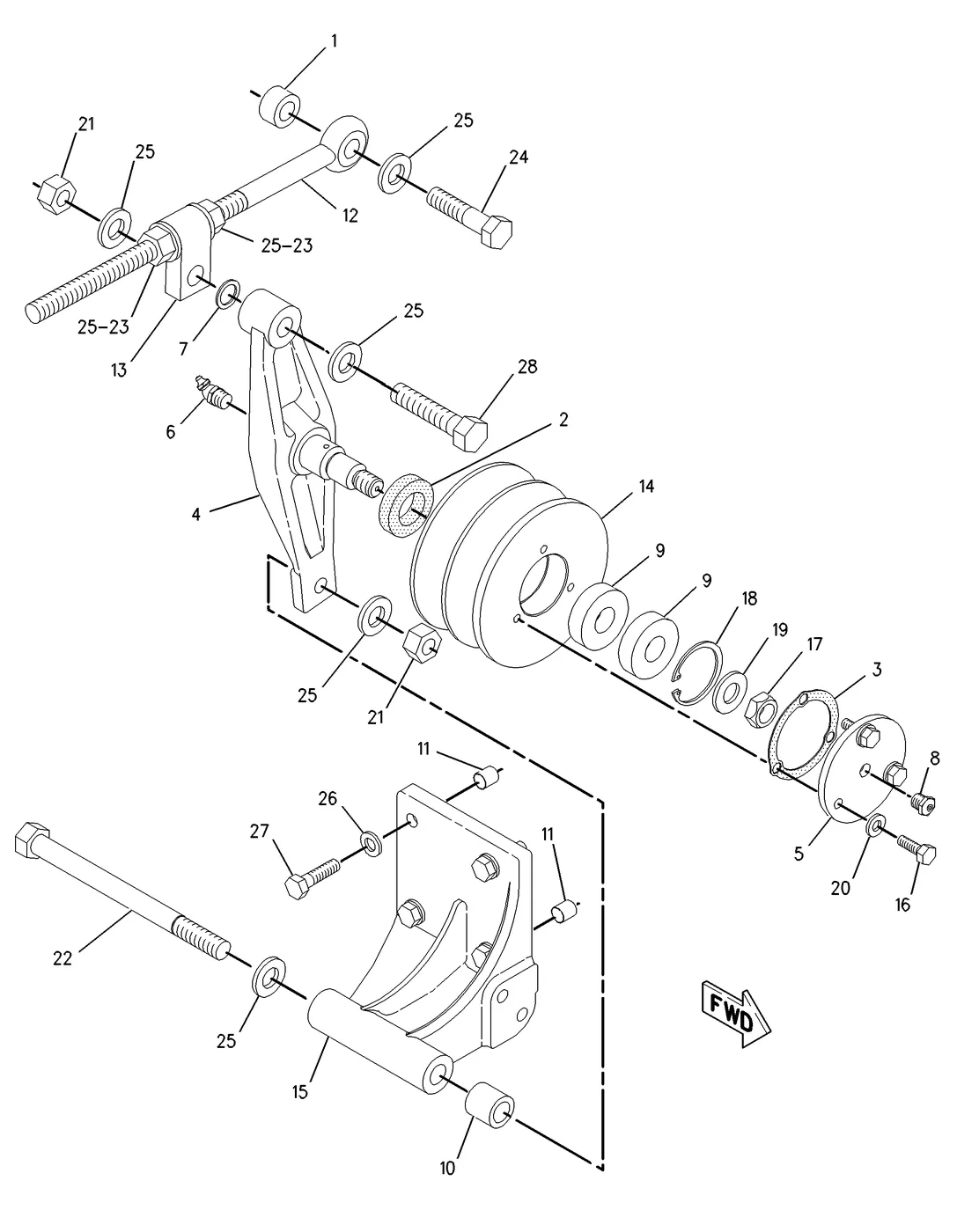 3126B · BASIC ENGINE · 203-9715 CAT parts diagram