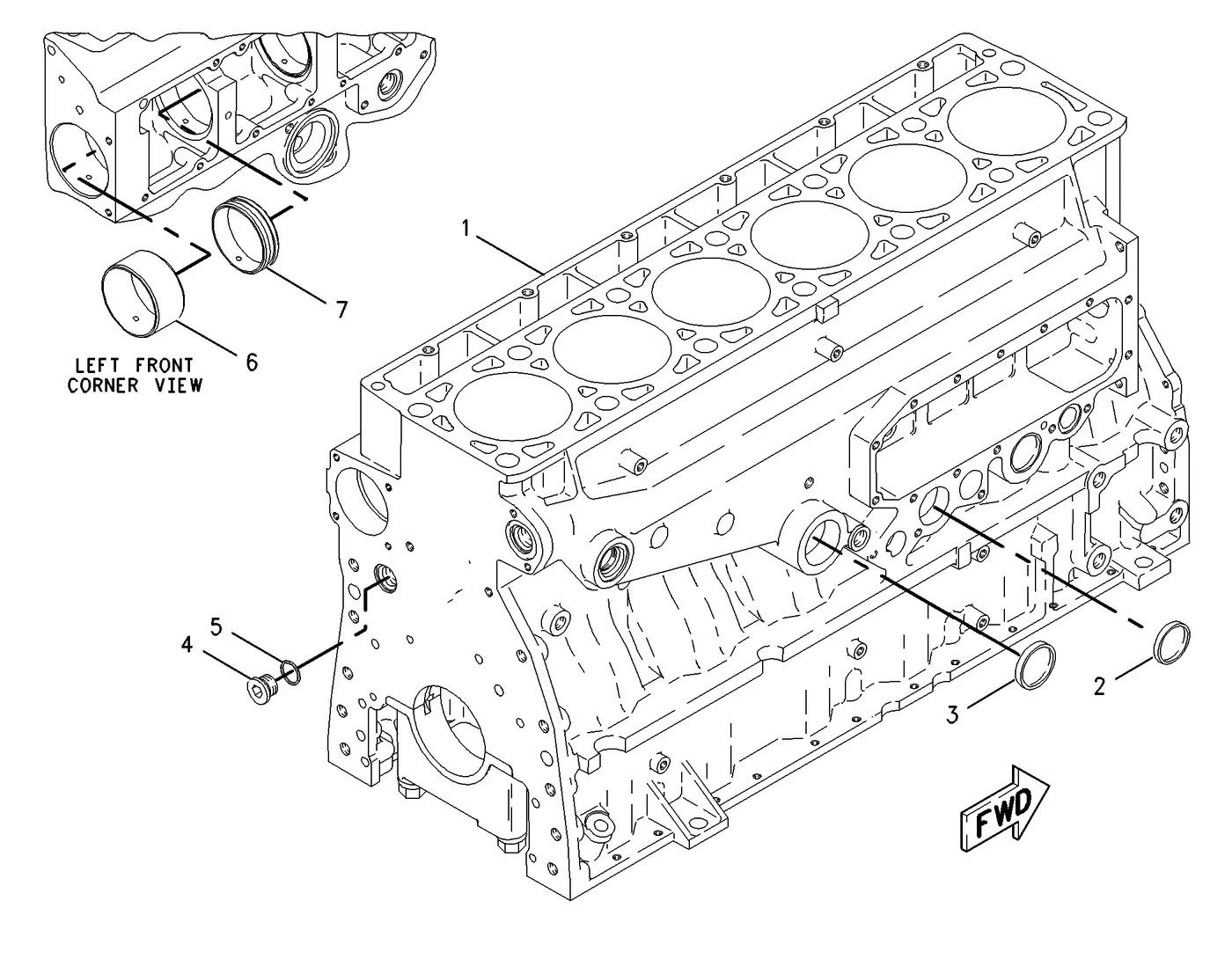 3126B · BASIC ENGINE · 129-1165 CAT parts diagram