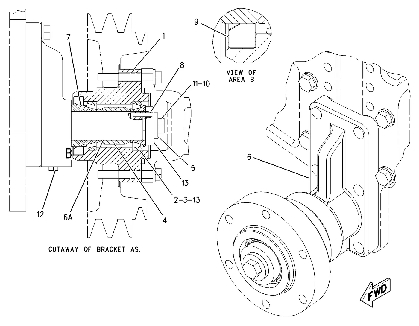 3126B · BASIC ENGINE · 194-9463 CAT parts diagram