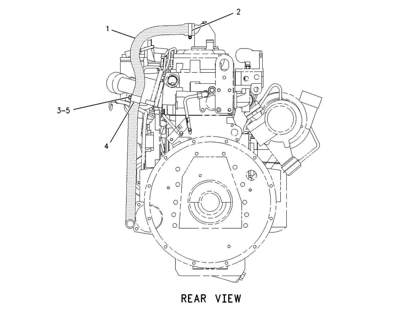 3126B · LUBRICATION SYSTEM · 163-5696 CAT parts diagram