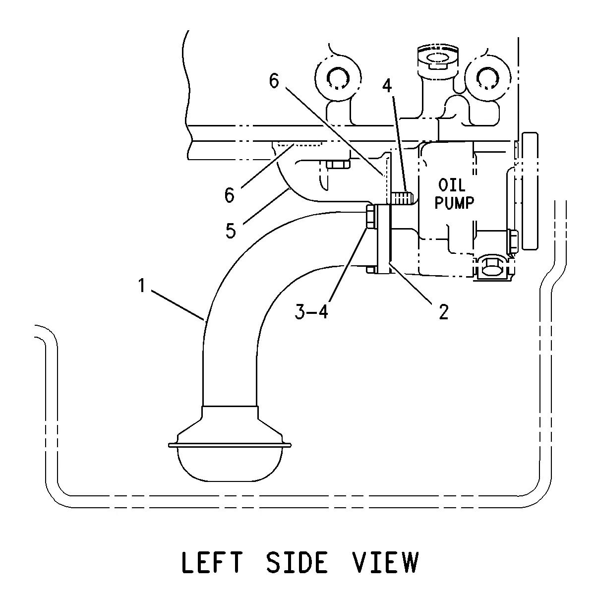 3126B · LUBRICATION SYSTEM · 203-1259 CAT parts diagram