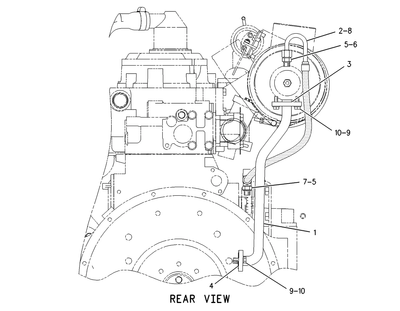 3126B · LUBRICATION SYSTEM · 198-0030 CAT parts diagram