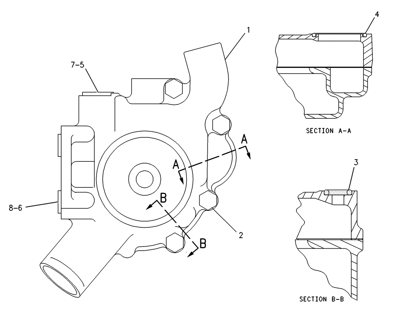 3126B · COOLING SYSTEM · 117-3433 CAT parts diagram