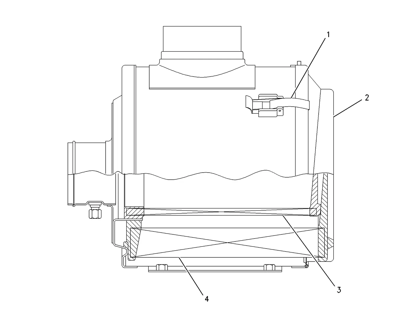 3126B · AIR INLET AND EXHAUST SYSTEM · 108-8774 CAT parts diagram