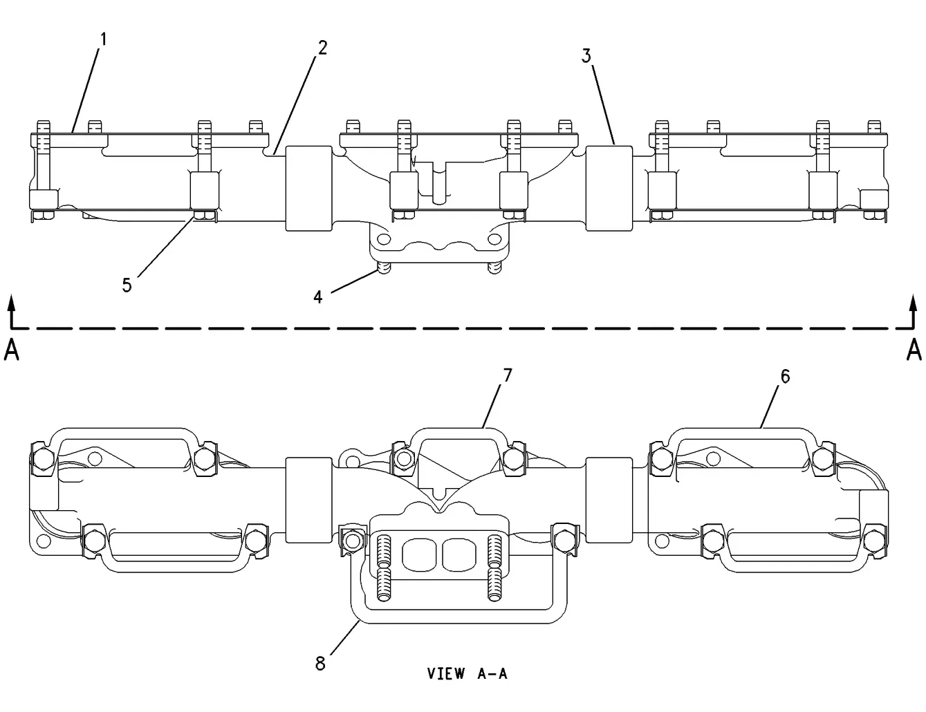 3126B · AIR INLET AND EXHAUST SYSTEM · 127-3466 CAT parts diagram