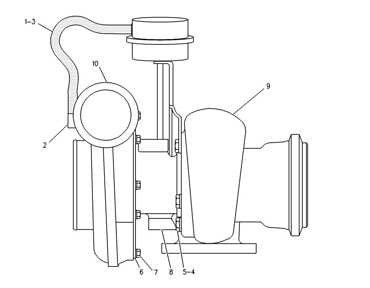 3126B · AIR INLET AND EXHAUST SYSTEM · 195-6000 CAT parts diagram
