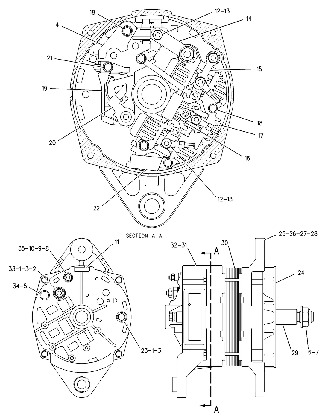 3126B · ELECTRICAL AND STARTING SYSTEM · 107-7977 CAT parts diagram