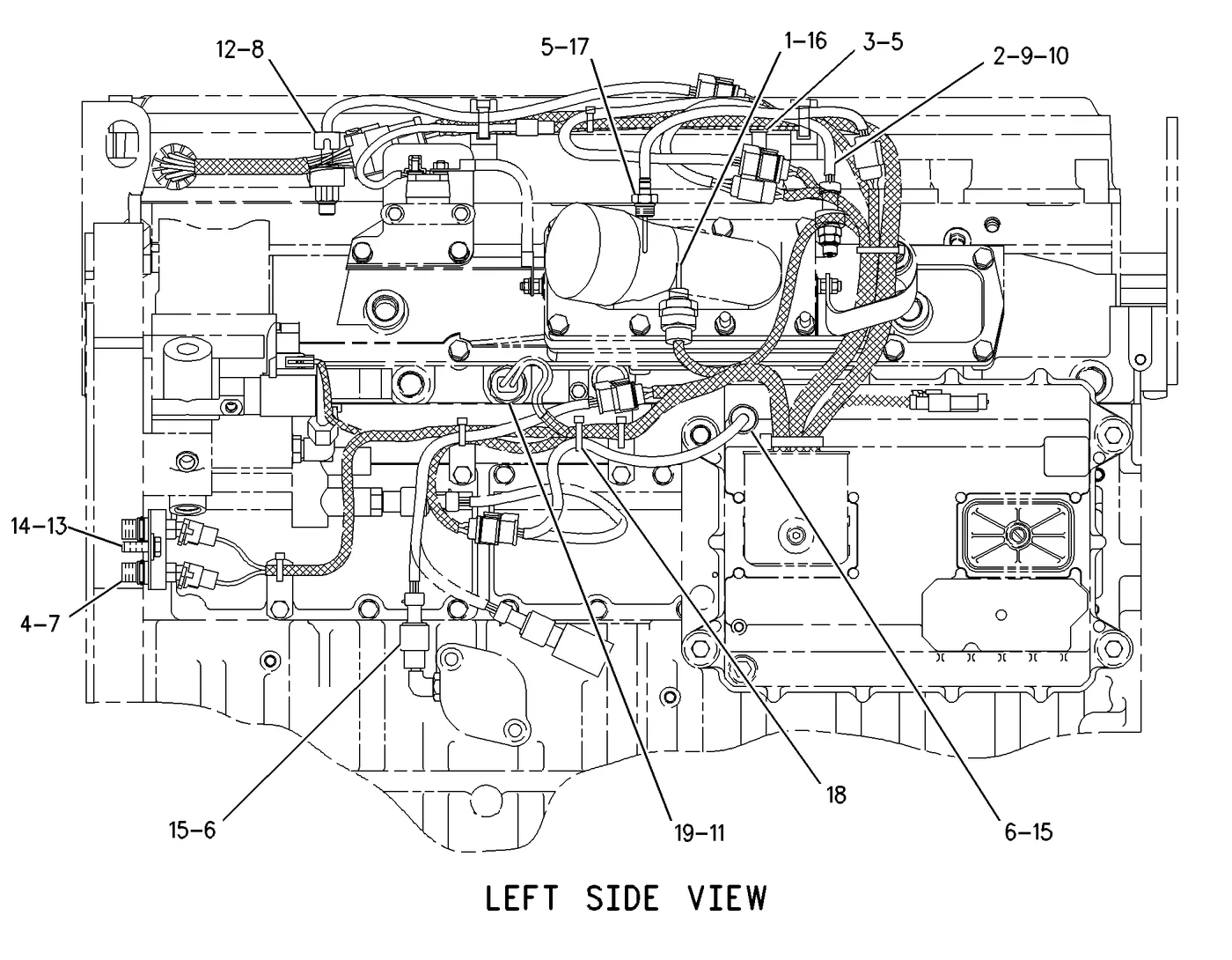3126B · ELECTRICAL AND STARTING SYSTEM · 159-1822 CAT parts diagram