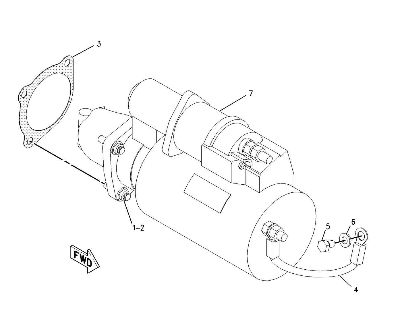 3126B · ELECTRICAL AND STARTING SYSTEM · 108-3857 CAT parts diagram